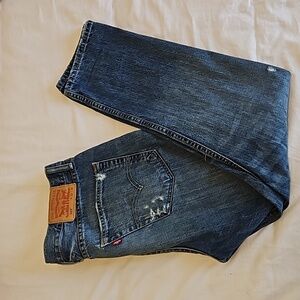 Men's Levi's 522 Distressed Jean's Size 33×30